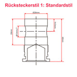 8000N 50MM-600MM Elektrischer Linearantrieb mit Linearaktor Fernbedienung (Modell 0043081)