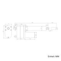 8000N Industrieller Hochleistungs Linearantrieb 100mm Hub Elektrischer Linearaktuator (Modell 0041541)