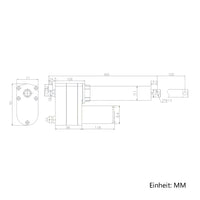 8000N Industrieller Hochleistungs Linearantrieb 150mm Hub Elektrischer Linearaktuator (Modell 0041552)