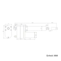 8000N Industrieller Hochleistungs Linearantrieb 200mm Hub Elektrischer Linearaktuator (Modell 0041542)