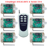 AC 10A Ausgang Fernbedienung Schalter - 1 Sender Kontrolle 6 Empfänger