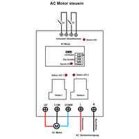 AC 230V Motorsteuerung 5km Hochreichweite Fernschalter (Modell 0020129)