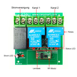 AC 30A Potentialfreier Ausgang Fernsteuerungsset mit 12-Kanal Sender & Sechs Empfänger (Modell 0020749)