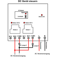 AC 30A Potentialfreier Ausgang Fernsteuerungsset mit 12-Kanal Sender & Sechs Empfänger (Modell 0020749)