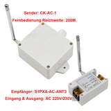 AC Strom Auslösend 200m Fernsteuerung Schalter - 220V/230V AC Aus-/Eingang