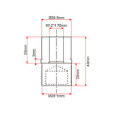Anpassung des Frontverbinders für Linearantriebe C (Modell 0044109)