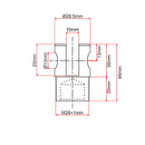Anpassung des Frontverbinders für Linearantriebe C (Modell 0044109)