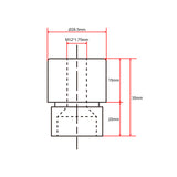 Anpassung des Rücksteckverbinders für Linearantriebe F (Modell 0044112)