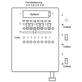 Auf-Ab-Stopp 3-Knopf 100m Mini Fernbedienung / Sender mit Abdeckung (Modell 0021004)