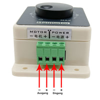 DC 10~60V Motordrehzahl Regelbarer Schalter für Gleichstrommotor (Modell 0044006)