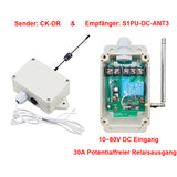 DC 10~80V Eingang Empfänger und Sender Trockenkontakt Auslöser