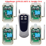 DC 10~80V Eingang Funkschalter Set - 4 Kanäle Sender & Vier Empfänger