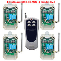 DC 10~80V Eingang Funkschalter Set - 4 Kanäle Sender & Vier Empfänger