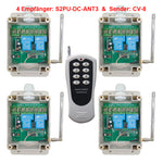 DC 10~80V Potentialfreier Schalter mit 8-Kanal Sender & Vier Empfänger