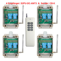DC 10~80V Potentialfreier Schalter mit 8-Kanal Sender & Vier Empfänger (Modell 0020744)