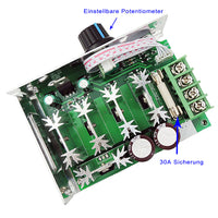 DC 12~50V Geschwindigkeit Einstellbarer Schalter für DC Motor (Modell 0044005)