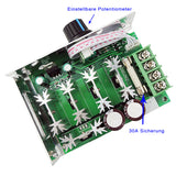 DC 12~50V Geschwindigkeit Einstellbarer Schalter für DC Motor (Modell 0044005)