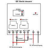 DC 12V 24V Empfänger mit 2 Kanäle Hochleistung Potentialfreier Kontakt Relais (Modell 0020338)