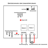 DC 12V / 24V Hochleistungs Fernschalter für DC Motor / Linearantrieb (Modell 0020512)