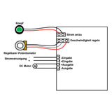 DC 6~30V Motor Drehzahlregler Drehzahl Schalter mit Digitale Anzeige (Modell 0044001)