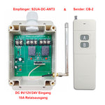  DC 6V/9V/12V/24V 1000M Fernbedienung Schalter mit 2 Relaisausgang
