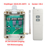  DC 6V/9V/12V/24V 1000M Fernbedienung Schalter mit 2 Relaisausgang