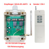  DC 6V/9V/12V/24V 1000M Fernbedienung Schalter mit 2 Relaisausgang
