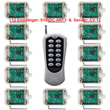 DC 6V/9V/12V/24V Fernbedienung Schalter - Eins Sender & Zwölf Empfänger