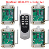 DC Eingang Ausgang Funkfernschalter mit Eins Sender & Vier Empfänger