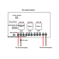 Drei-Wege Intelligenter Wlan Fernschalter für Motor / Linearantrieb (Modell 0022010)