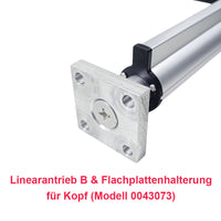 Elektrischer Linearantrieb B - Fester Kopfemontage Quadratische Flache Platten Halterung (Modell 0043073)