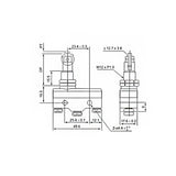 Endschalter Steuern die Position von Linearantrieben (Modell 0010010)