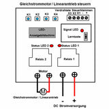 Fernschalter für Linearantrieb / Gleichstrommotor mit Zeitverzögerung (Modell 0020088)