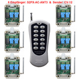 Fernsteuerungsschalter Hochleistungs AC Ausgang - 1 Sender & 6 Empfänger