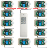 Funkfernschalter 230V 30A AC Ausgang - Eins Sender Kontrolle Zwölf Empfänger (Modell 0020740)