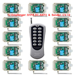 Funkschalter 12V 24V DC Eingang mit Eins 12 Kanäle Sender & 12 Empfänger