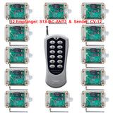 Funkschalter 230V mit Fernbedienung - Eins 12 Tasten Sender & Zwölf Empfänger (Modell 0020459)