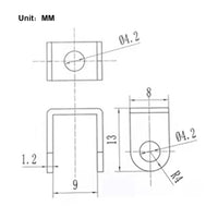 Halterung Befestigungsbügel F für Elektrischer Linearantrieb (Modell 0043009)