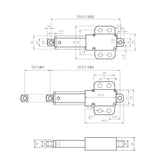 Hub 150mm Kleiner Elektrischer Linearantrieb perfekt für Kleine DIY-Projekte (Modell 0041749)