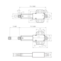 Hub 21mm Kleiner Elektrischer Linearantrieb perfekt für Kleine DIY-Projekte (Modell 0041743)