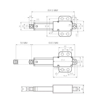 Hub 50mm Kleiner Elektrischer Linearantrieb perfekt für Kleine DIY-Projekte (Modell 0041746)