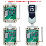 RC Fernsteuerung Set 230V Relaisauagang - Eins Sender & Drei Empfänger