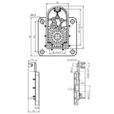 Elektrischer Linearantrieb A - Feste flache Basis (Modell 0043070)