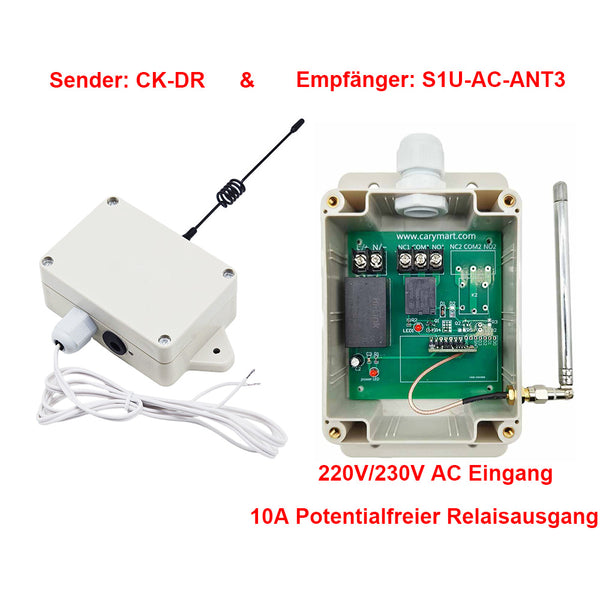 Trockenkontakt Auslösend Potentialfreier Schalter - AC 220V 230V Eingang