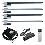 Vier 700MM-1000MM 5000N Linearantriebe Industrie Synchronisierung