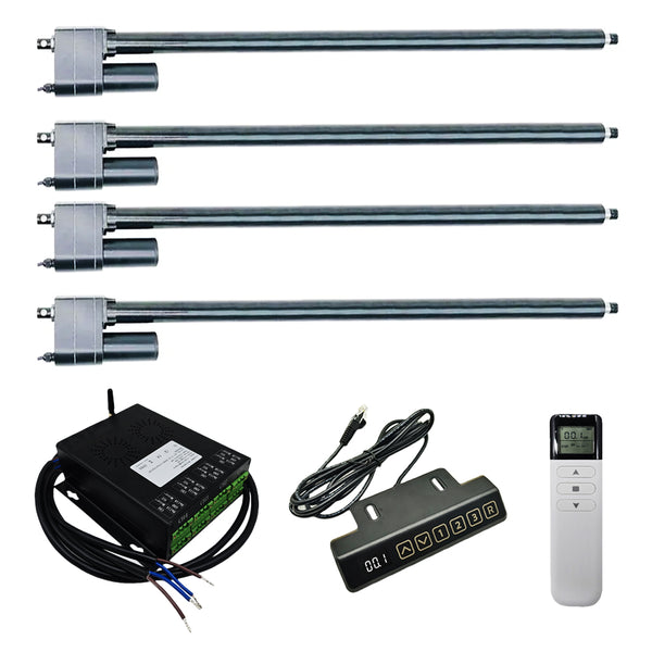 Vier 700MM-1000MM 5000N Linearantriebe Industrie Synchronisierung