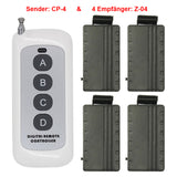 Vier Vibrationsalarm und Eins 4-Tasten Sender mit 500m Reichweite