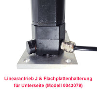 Wasserdichter Linearantrieb J - Flache Platten Halterung zur unteren Montage (Modell 0043079)