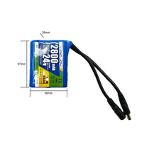 Wiederaufladbare 24V 2800mAh Lithiumbatterie (Modell 0010210)