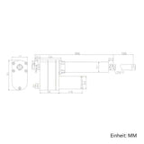 Zwei 1500MM 3000N Elektrische Linearantriebe Industrie Linearaktoren Synchronisierung (Modell 0043053-3)